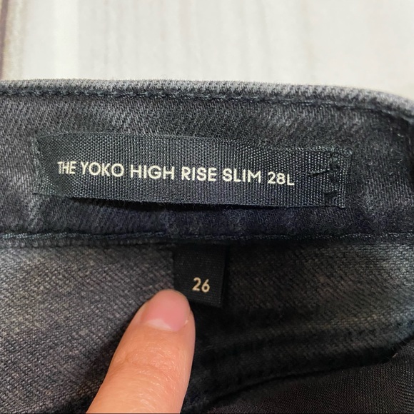 ARITZIA DENIM FORUM The Yoko High Rise Slim 28L Jeans Size 26 - Picture 7 of 12